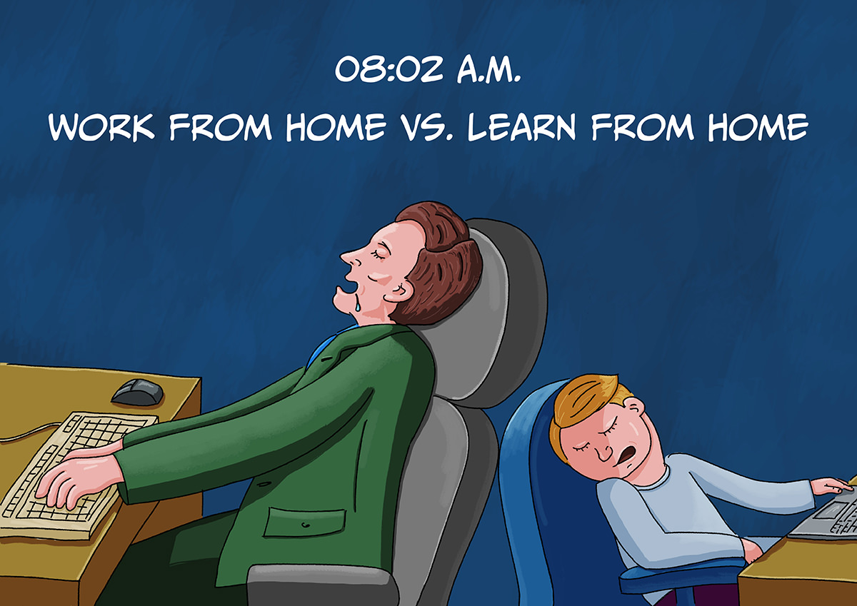 Work from home vs School from home